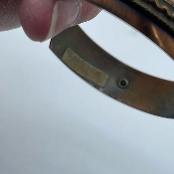 Vintage Copper cuff bracelet. Boho retro festival - Picture 4 of 7